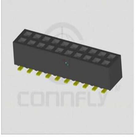 DS1023-15-2X5B8SRX2 FEMALE HEADER 10PIN(2x5) 2.54mm SMT V/T TAPE&REEL - 1