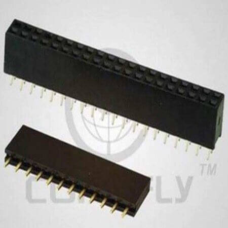 DS1023-1X12S22 FEMALE HEADER 12PIN(1x12) 2.54mm THT V/T TRAY - 1