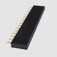 DS1023-1X16S21 FEMALE HEADER 16PIN(1x16) 2.54mm THT V/T TRAY - 1