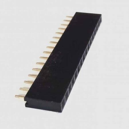 DS1023-1X16S21 FEMALE HEADER 16PIN(1x16) 2.54mm THT V/T TRAY - 1