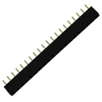 DS1023-1X20S22 FEMALE HEADER 20PIN(1x20) 2.54mm THT V/T H:5.00MM - 1