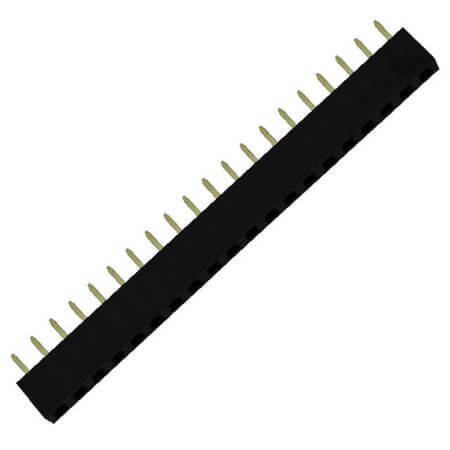 DS1023-1X20S22 FEMALE HEADER 20PIN(1x20) 2.54mm THT V/T H:5.00MM - 1