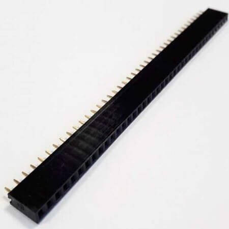 DS1023-1X40S21 FEMALE HEADER 40PIN(1x40) 2.54mm THT V/T TRAY - 1