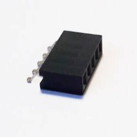 DS1023-21-1X5S82R FEMALE HEADER 5PIN(1x5) 2.54mm SMT R/A TAPE&REEL - 1