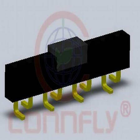 DS1023-29-1X6B82SRX FEMALE HEADER 6PIN(1x6) 2.54mm SMT V/T TAPE&REEL - 1