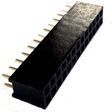 DS1023-2X13S21 FEMALE HEADER 26PIN(2x13) 2.54mm THT V/T TRAY - 1