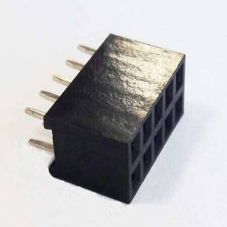 DS1023-2X5S21 FEMALE HEADER 10PIN(2x5) 2.54mm THT V/T TRAY - 1