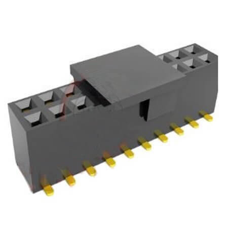 DS1023-36-2X20B8SRS FEMALE HEADER 40PIN(2x20) 2.54mm SMT V/T REEL - 1