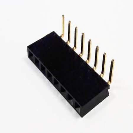 DS1024-1X8RF1 FEMALE HEADER 8PIN(1x8) 2.54mm THT R/A TRAY - 1
