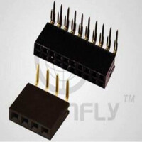 DS1024-2X2RF1 FEMALE HEADER 4PIN(2x2) 2.54mm THT R/A TRAY - 1