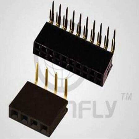 DS1024-2X2RF1 FEMALE HEADER 4PIN(2x2) 2.54mm THT R/A TRAY - 1