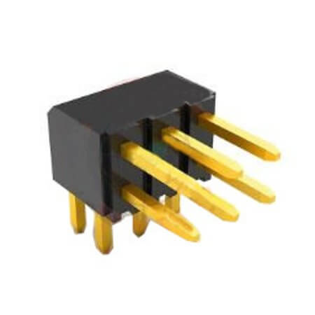 DS1025-17-2X3P8BR2.6X4.0 PIN HEADER 6PIN(2x3) 2.00mm THT R/A 2.60MMX4.00MM - 1
