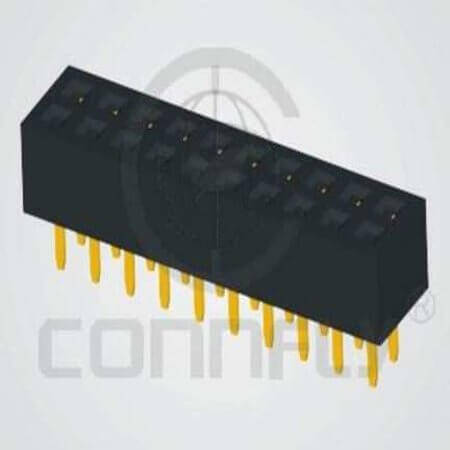DS1026-05-2X04S8BV FEMALE HEADER 8PIN(2x4) 2.00mm THT V/T TRAY - 1