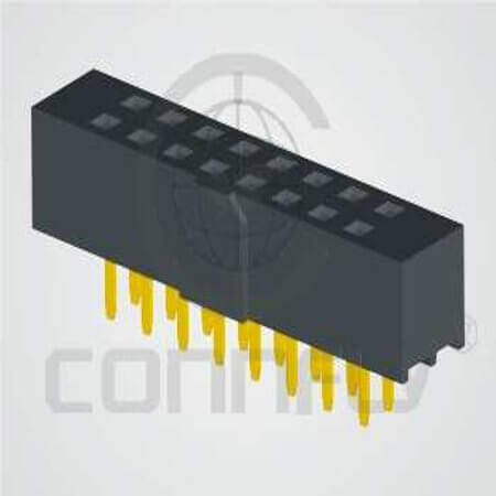 DS1026-17-2X4S8BV FEMALE HEADER 8PIN(2x4) 2.00mm THT V/T TRAY - 1