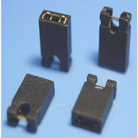 DS1027-2AB20 JUMPER 2PIN 2.54MM OPEN 6.0MM BLACK - 1