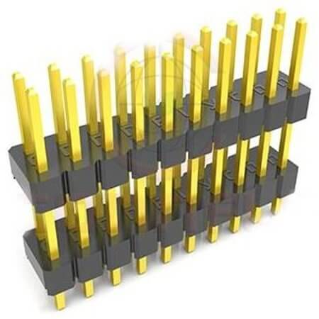 DS1029-04-2X2P8BVA37 PIN HEADER 4PIN(2x2) 2.54mm THT V/T - 1