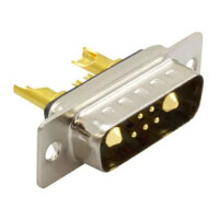 DS1033-01-MBN81 CONN.DSUB 7W2(5+2) MALE MACHINE PIN THT V/T - 1