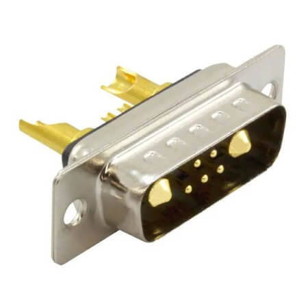 DS1033-01-MBN81 CONN.DSUB 7W2(5+2) MALE MACHINE PIN THT V/T - 1