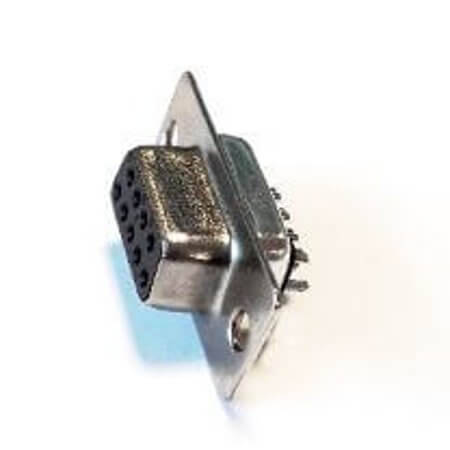 DS1033-09FBNSISS-CT CONNECTOR DSUB 9PIN SOLDER TYPE 180C FEMALE BLACK - 1