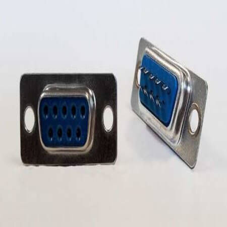 DS1033-09FUNSISS-CT CONNECTOR DSUB 9PIN SOLDER TYPE 180C FEMALE BLUE - 1