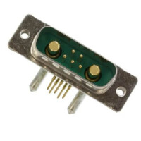 DS1034-04-MBN81 CONN.DSUB 7W2(5+2) MALE MACHINE PIN THT R/A - 1