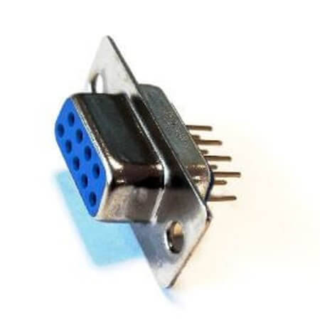 DS1034-09FUNSISS CONNECTOR DSUB 9PIN 180C PCB TYPE FEMALE - 1