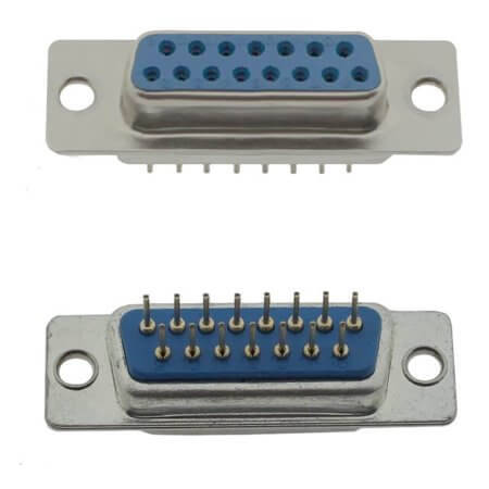 DS1034-15FUNSISS CONNECTOR DSUB 15PIN 180C PCB TYPE FEMALE - 1