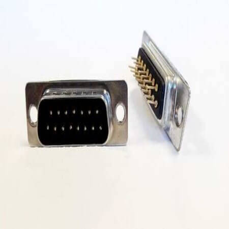 DS1034-15MBNSISS CONNECTOR DSUB 15PIN 180C PCB TYPE MALE BLACK - 1