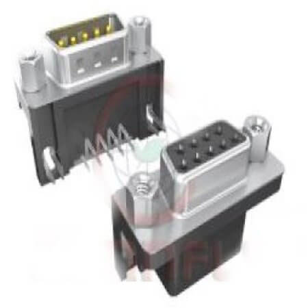 DS1037-04-09FNAKT74 CONNECTOR DSUB MACHINE 9PIN 90C PCB FEMALE BLACK - 1