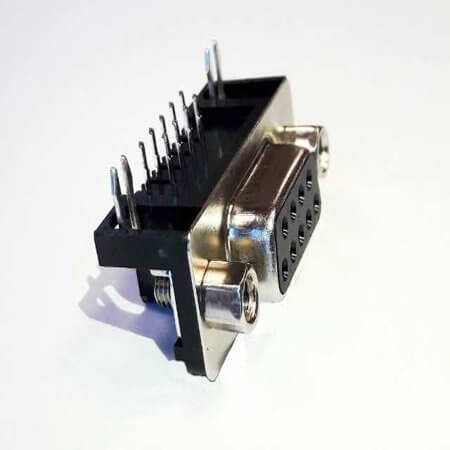 DS1037-09FNAKT74 CONNECTOR DSUB 9PIN 90C PCB TYPE FEMALE - 1