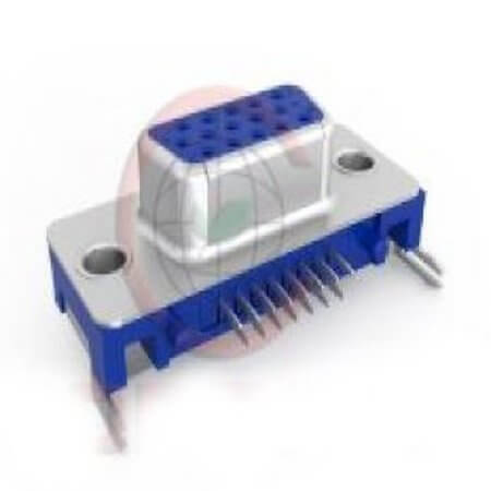 DS1038-03-15FLNSIC CONNECTOR HDSUB 15PIN 90C SLIM FEMALE BLUE - 1