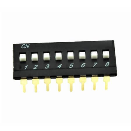 DS1040-01-8VBWB SWITCH DIP 8 Pos. SPST 25mA 24VDC THT V/T - 1