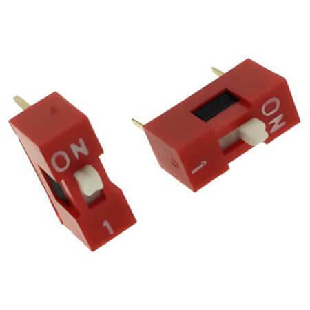 DS1040-01RN SWITCH DIP 1 Pos. SPST 100mA 24VDC THT V/T - 1