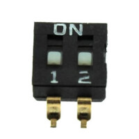 DS1040-02-02-SBWR SWITCH DIP 2 Pos. SPST 25mA 24VDC SMT V/T - 1