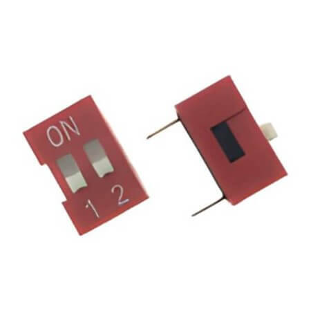 DS1040-02RN SWITCH DIP 2 Pos. SPST 100mA 24VDC THT V/T - 1