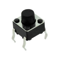 DS1041-01-117KKA16010 SWITCH TACT 6.00x6.00 6.00mm 160gF THT V/T - 1