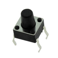 DS1041-01-14KKA25010 SWITCH TACT 6.00x6.00 7.30mm 250gF THT V/T - 1