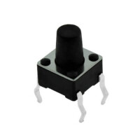 DS1041-01-18KKA16010 SWITCH TACT 6.00x6.00 8.00mm 160gF THT V/T - 1