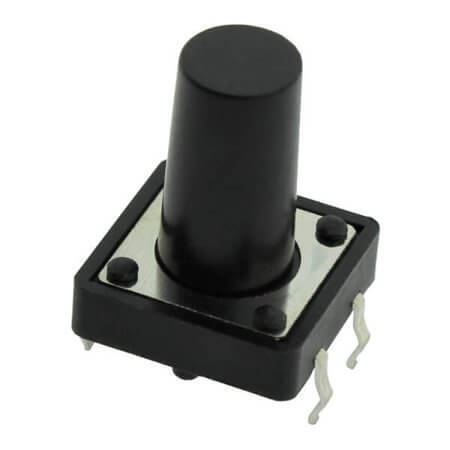 DS1041-2-17-KKAX-160-10 SWITCH TACT 12.00x12.00 15.00mm 160gF THT V/T - 1