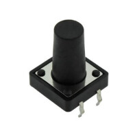 DS1041-2-17-KKAX-250-10X SWITCH TACT 12.00x12.00 15.00mm 250gF THT V/T - 1