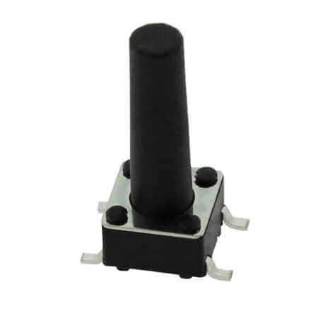 DS1042-03-1-17-KKR160 SWITCH TACT 6.00x6.00 15.00mm 160gF SMT V/T - 1
