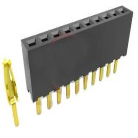 DS1065-01-1X16S8BV FEMALE HEADER 16PIN(1x16) 1.27mm THT V/T - 1