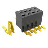 DS1065-20-2X2S8BSMR FEMALE HEADER 4PIN(2X2) 1.27MM SMT V/T 3.40MM - 1