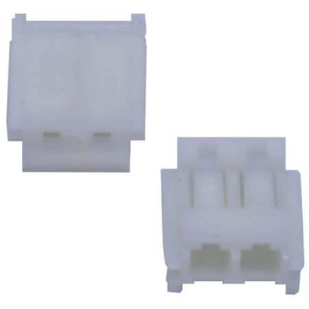DS1069-01-02FCW CON.T.B.2.50MM 2PIN(1X2)180C FEMALE WHITE CONNFLY - 1