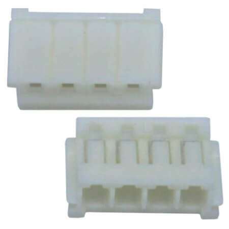 DS1069-01-04FCW CON.T.B.2.50MM 4PIN(1X4)180C FEMALE WHITE CONNFLY - 1