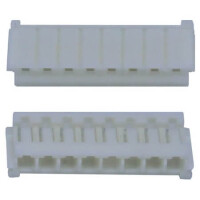 DS1069-01-08FCW CON.T.B.2.50MM 8PIN(1X8) 180C FEMALE WHITE CONNFLY - 1