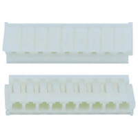 DS1069-01-09FCW CON.T.B.2.50MM 9PIN(1X9) 180C FEMALE WHITE CONNFLY - 1