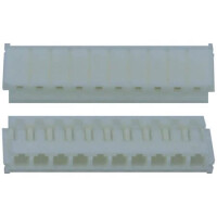 DS1069-01-10FCW CON.T.B.2.50MM 10PIN(1X10)180C FEMALE WHITE CONNFL - 1