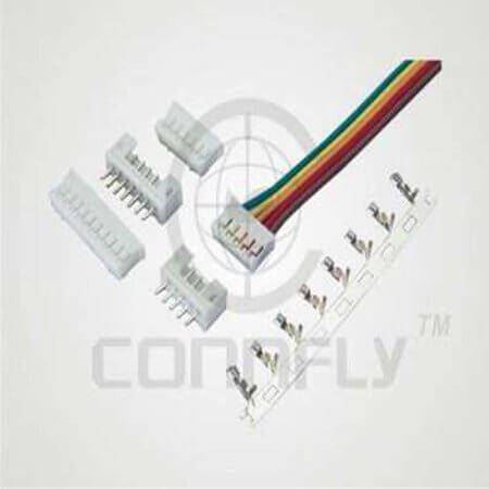 DS1069-2MRW6XB CON.T.B.2.50MM 2P 90C MALE WHITE CONNFLY - 1