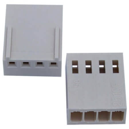 DS1070-SCV04 CON.T.B.2.54MM 4P FEMALE IVORY CONNFLY - 1